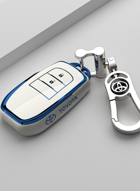 适用丰田锋兰达钥匙套威飒专用汉兰达锐放凌放荣放rav4壳扣高档女