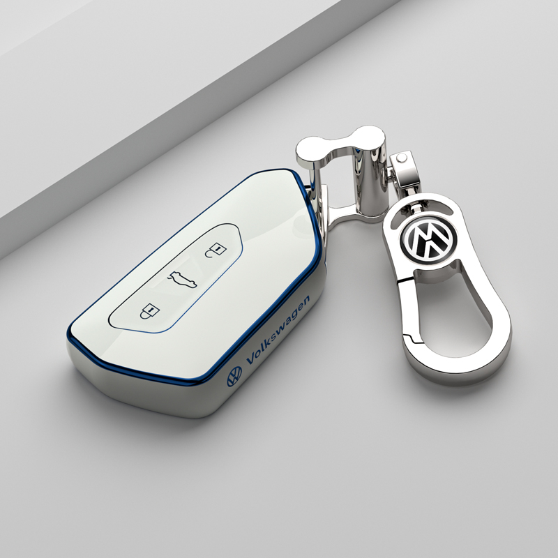 大众凌渡L高尔夫8钥匙套pro途昂x车id3 id4 id6揽境rline揽巡男壳