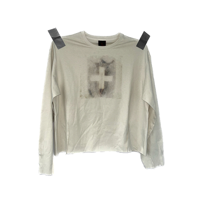 noE*十字救赎印花短宽版型长袖