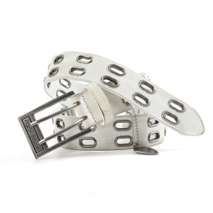 朋克做旧擦脏铆钉定制五金头层牛皮皮带 坏小子 noEmosen noE