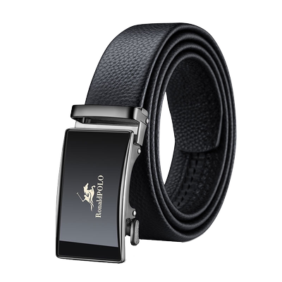 保罗男头层牛皮轻奢商务腰带