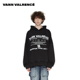 VANN 张桂源同款 VALRENCE百搭加厚廓形做旧宽松连帽卫衣外套