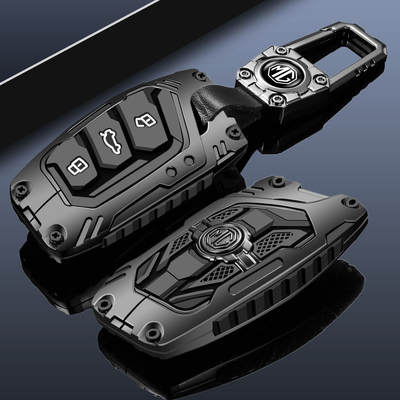 名爵时尚机甲风新款金属钥匙套