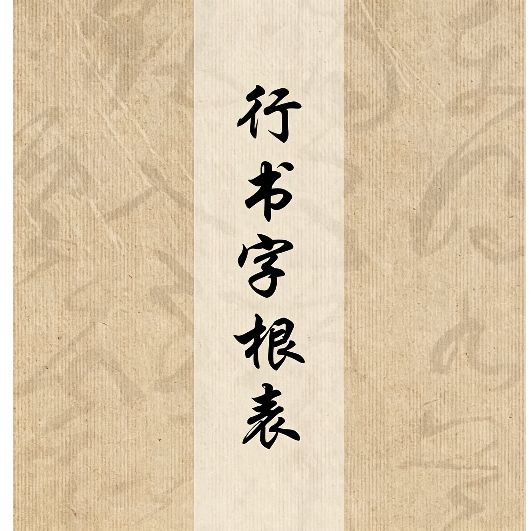 行书字根字帖日常练字偏旁写法实用临摹资料