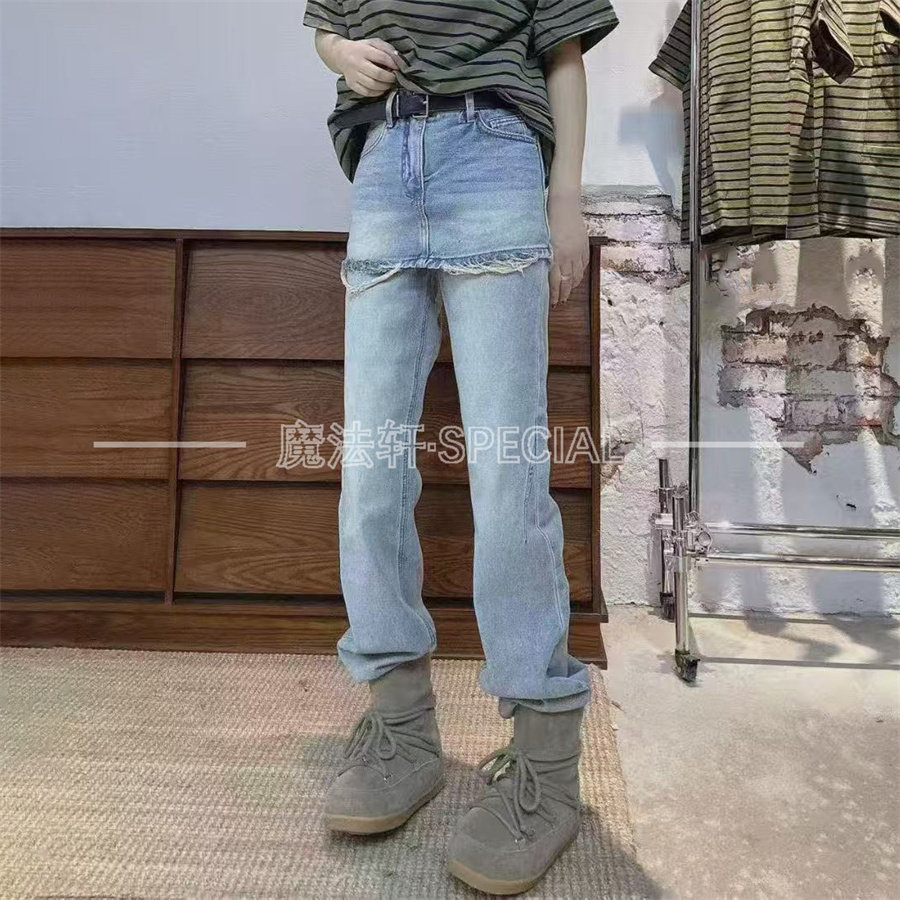 抓破毛边裙裤牛仔裤女2025新款冬季高腰立体后口袋长裤显瘦裤子Q,女装/女士精品,牛仔裤,淘宝优惠券,粉丝福利购,淘宝优惠卷