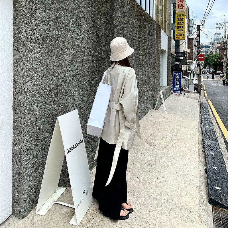 白色立领风衣外套女2026春秋季新款小个子高级感英伦风短款大衣