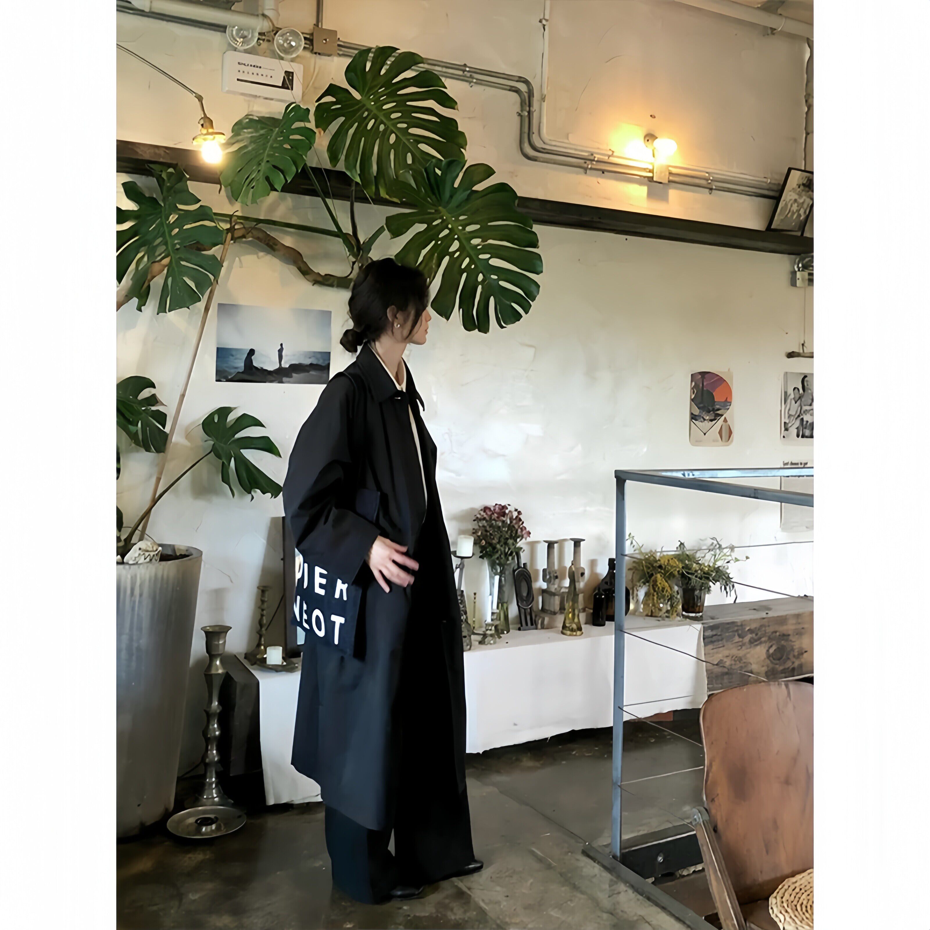 黑色加厚风衣外套女2025秋季新款小个子巨好看薄款韩版韩系中长版