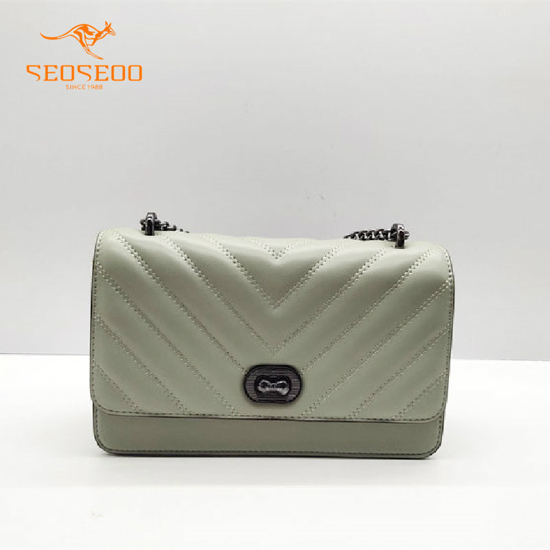 seoseoo/南奥九州袋鼠女包正品2024新款时尚绣线小方包单肩791806