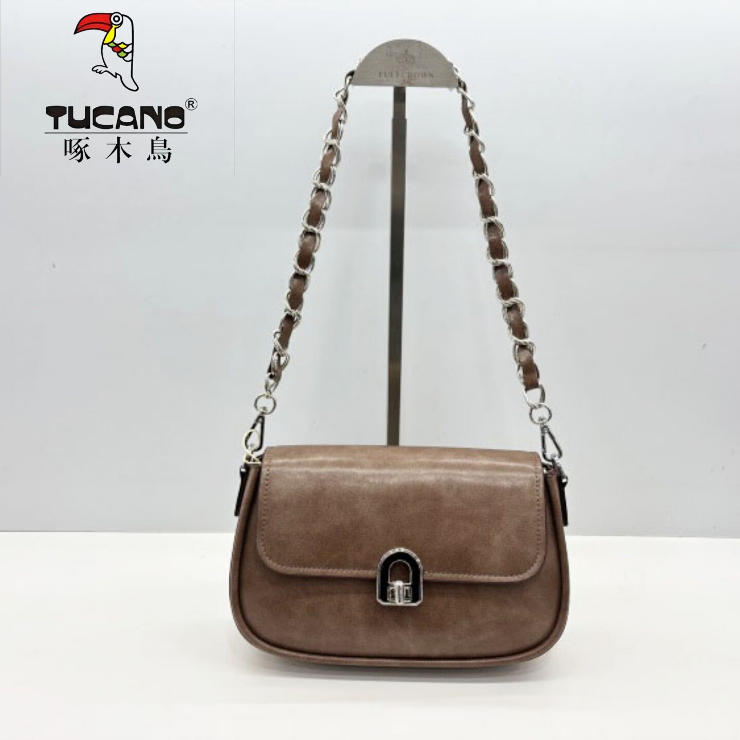 TUCANO/啄木鸟商场同款女包2026新款百搭真皮小方包单肩包TBL1231