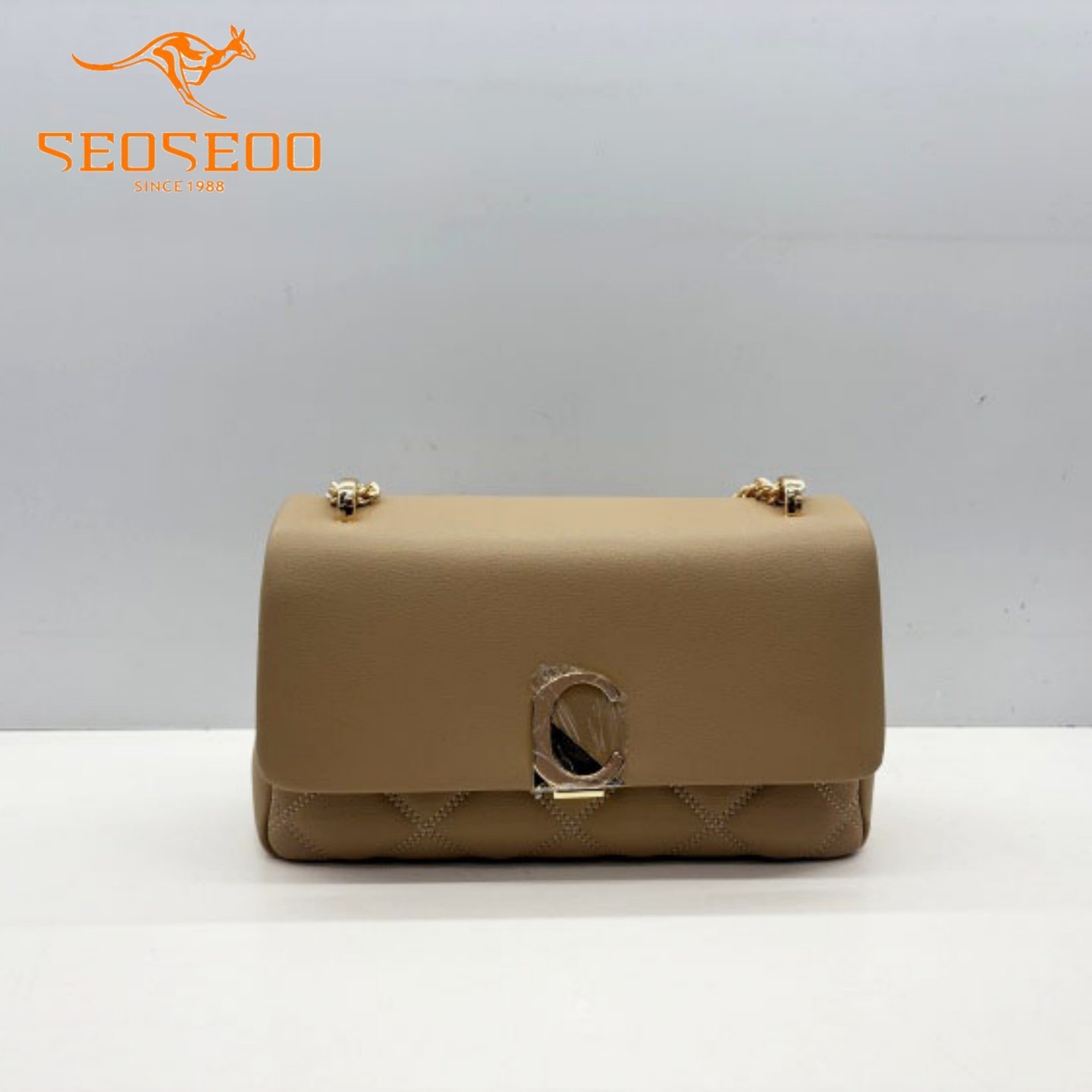 SEOSEOO/九州袋鼠女包2026新款商场同款百搭真皮小方包单肩792538,箱包皮具/热销女包/男包,小方包,淘宝优惠券,粉丝福利购,淘宝优惠卷