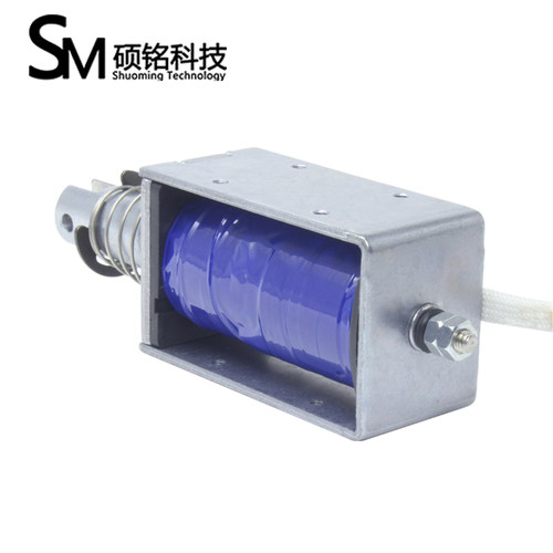 LY019大吸力拉力74N撞击停机闭合电磁铁推拉式拉杆强磁线圈制动