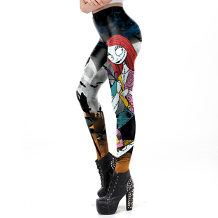 Ghost 紧身打底裤 bridal digital leggings 鬼新娘数码 print 印花