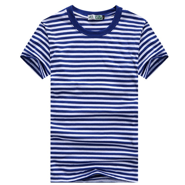short sleeve striped t-shirt navy shirt短袖条纹t恤男士海军衫