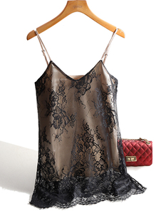 layer lacy Double bottom 双层打底蕾丝吊带背心 suspender vest