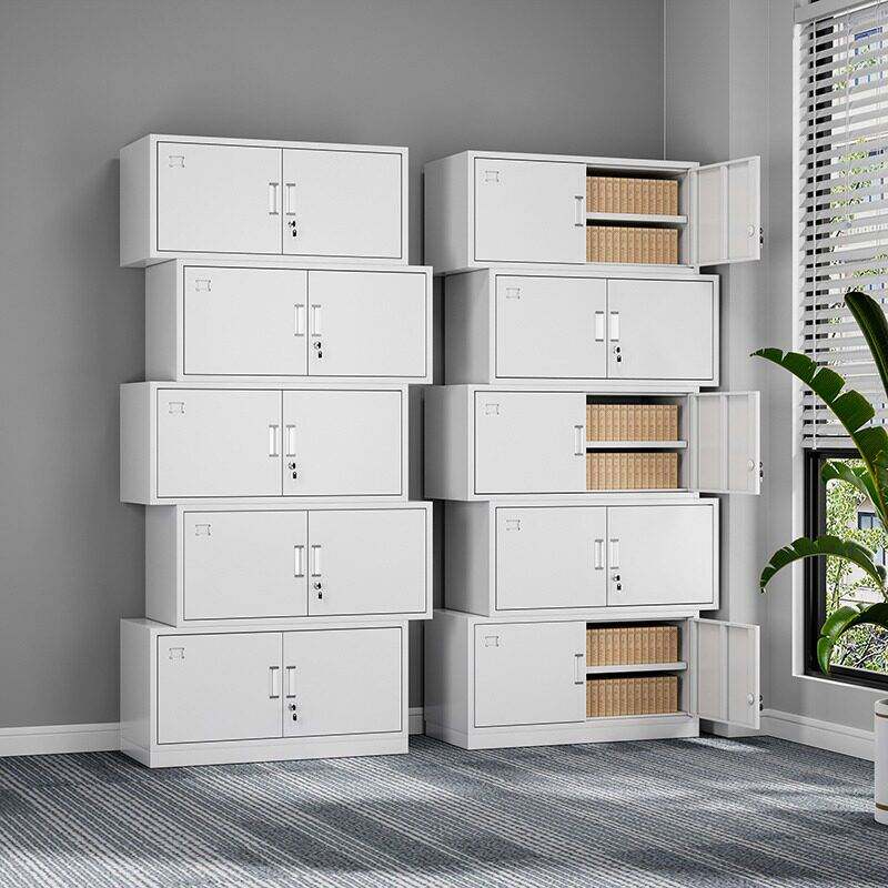 分体五节铁皮柜文件柜办公室储物资料柜带锁凭证顶柜财务档案柜子