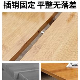 阳台实木方桌夜市摆摊 折叠桌子餐桌家用小户型饭桌楠竹简易便携式