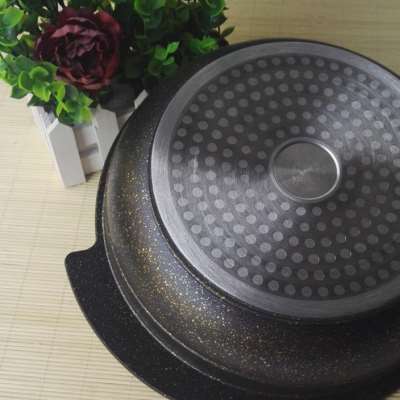 天然包铝顺水石锅鱼海鲜锅电磁炉明火多用石烤盘耐火麦饭石锅