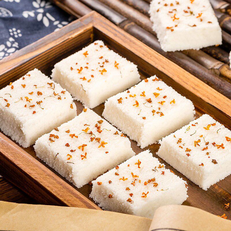 米糕千人糕【买 一斤送一斤】健康早餐传统休闲 手工芝麻桂花蒸糕