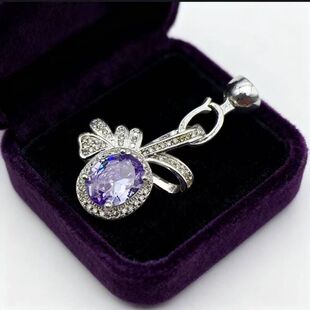 18k铜包金高保色满锆蝴蝶结项链手链万能扣收尾扣diy饰品配件扣头