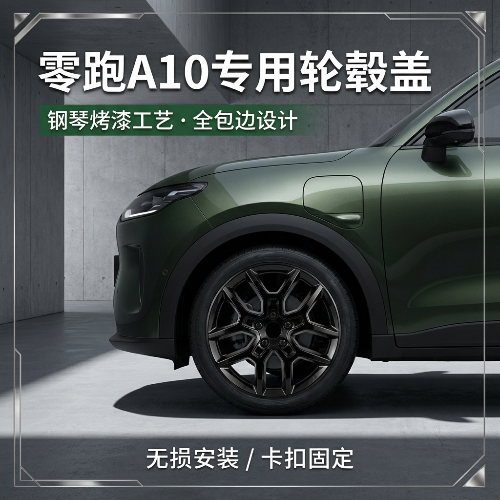 26款零跑A10轮毂盖黑化18寸轮毂