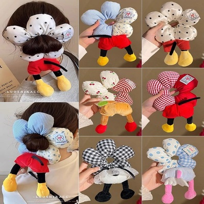 可爱米奇屁屁花朵大肠发圈头绳女