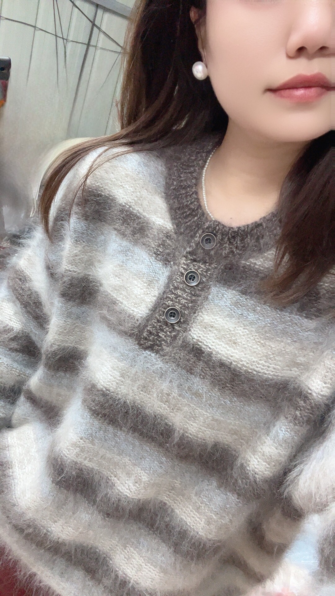 出口订单必入款～条纹撞色山羊绒拉绒～直播间福利，下播没有