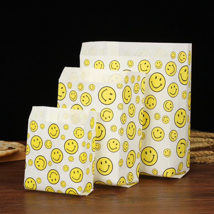 防油纸袋油炸炸鸡鸡翅鸡排外卖食品打包袋风琴袋尖底纸袋包装袋