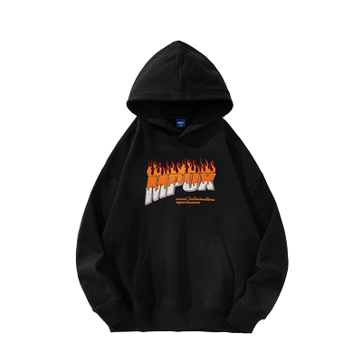 mpux肌理发泡套头印花卫衣