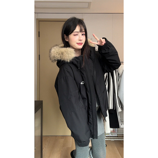 GOLFCROSS白鸭绒连帽轻薄羽绒服男女款2026冬季新款保暖外套加厚