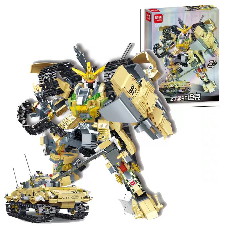 异端机甲小颗粒拼装积木儿童玩具