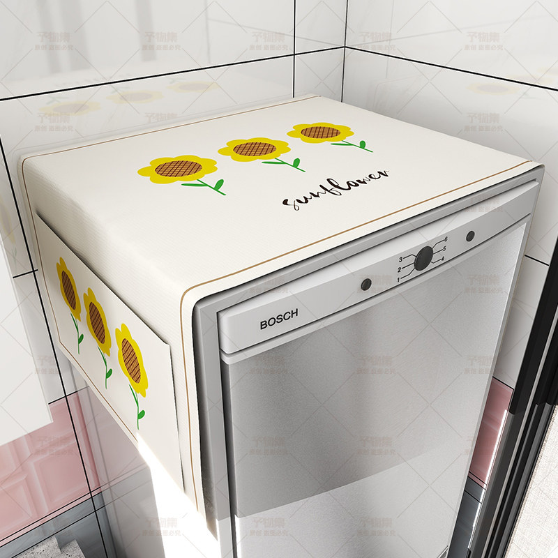 단일 및 이중 도어 냉장고 방진 천 커버 높은 찾고 미끄럼 방지 전자 레인지 세탁기 보호 커버 커버 수건 커버