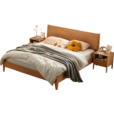 林氏睡眠原木风小夜灯1.5双人床