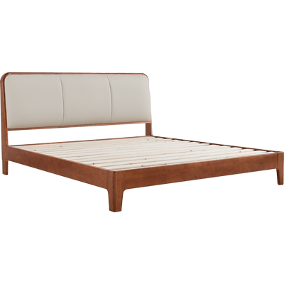 林氏睡眠北欧实木床1米5排骨架床