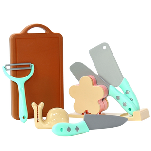 儿童厨房塑料刀切水果安全小刀具不伤手菜刀切切乐套装宝宝玩具