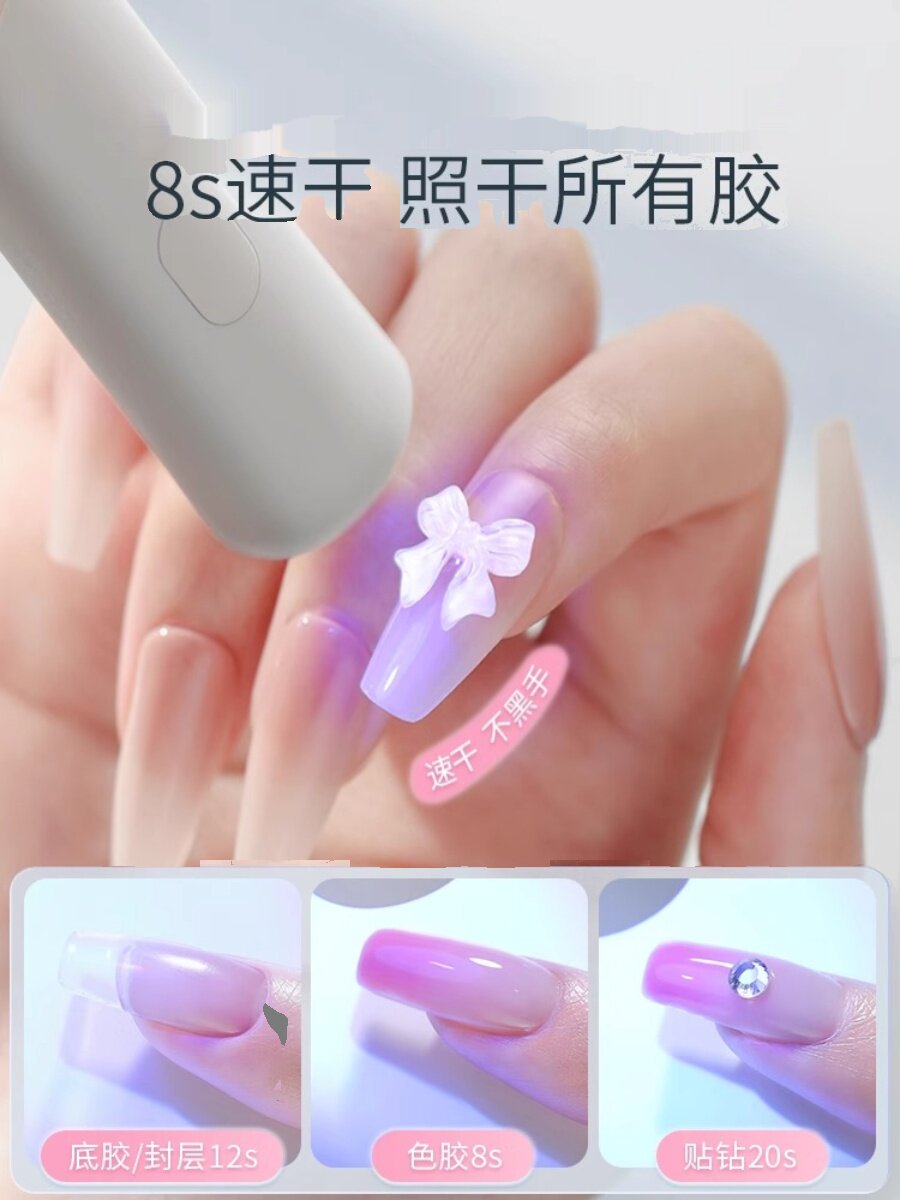 Mini Handheld UV Nail Lamp for Fast 8s Gel Curing - Product image 2