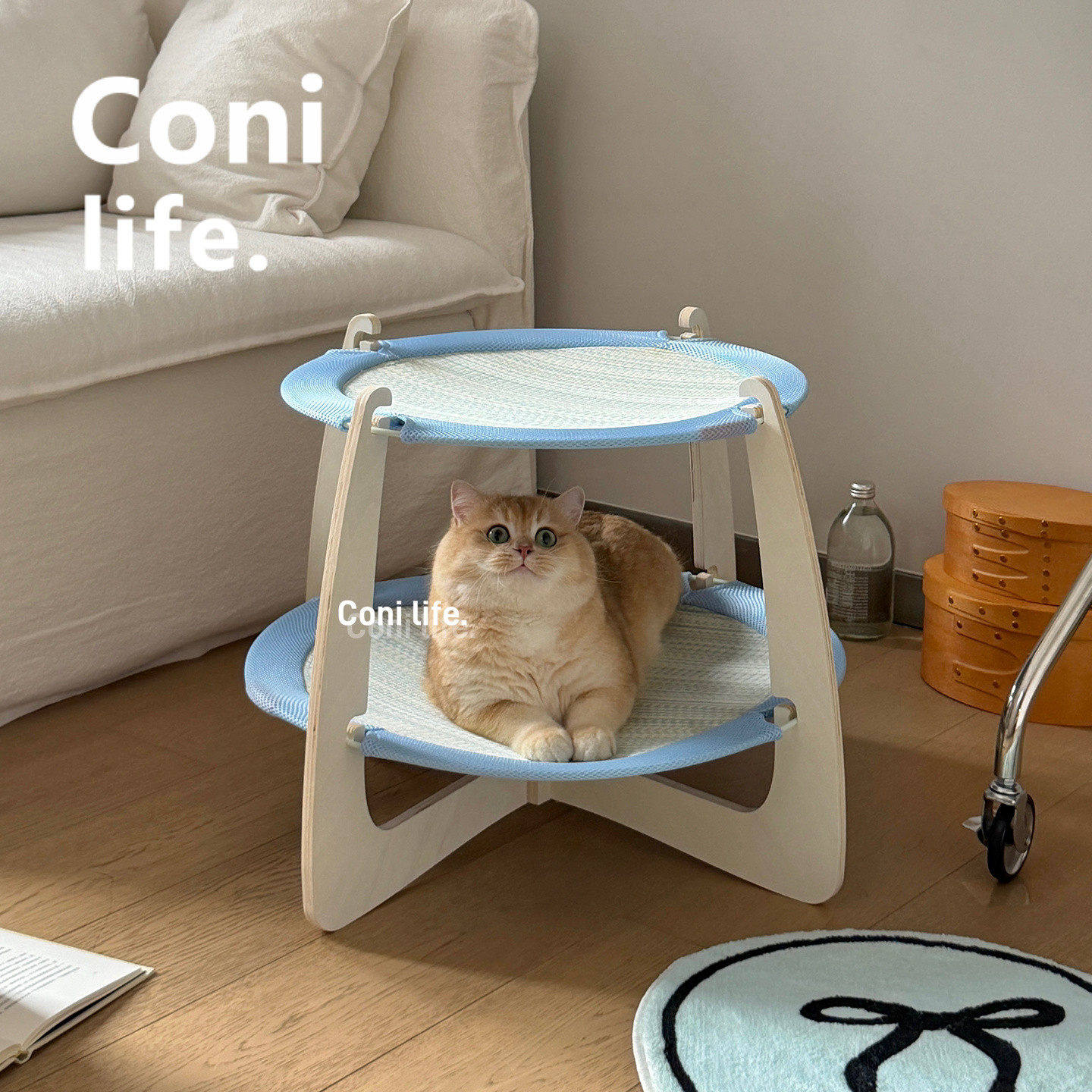 Conilife双层猫窝猫抓板