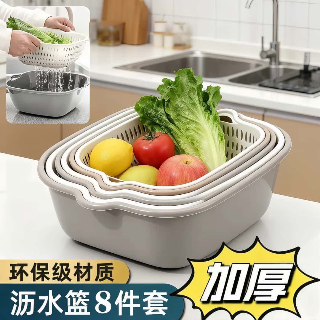双层加厚洗菜盆快速沥水