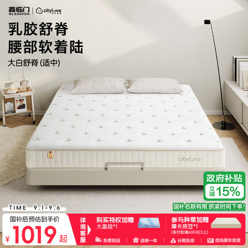 城市爱情舒脊护脊席梦思垫