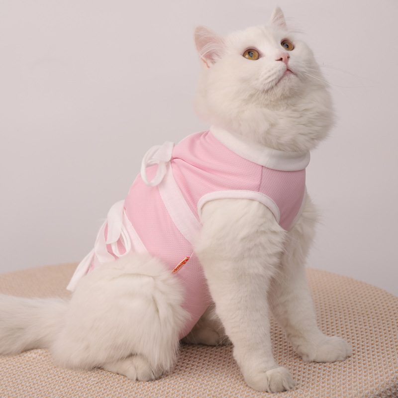 母猫绝育服猫咪衣服宠物透气手术服小猫断奶服公猫防舔术后衣猫猫 - 封面