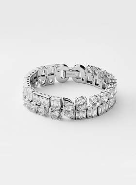 COSMENT奇点系列融合（Combine）原创手工镶嵌钻石情侣个性手链潮