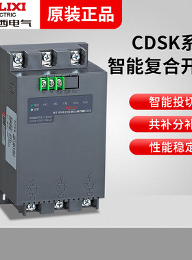 德力西 CDSK-40kvar 系列智能电子式电容器 三相共补投切复合开关