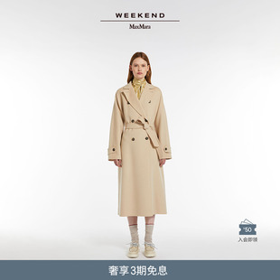 Weekend 女装 2024春夏新款 MaxMara 双排扣羊毛混纺大衣5011034106