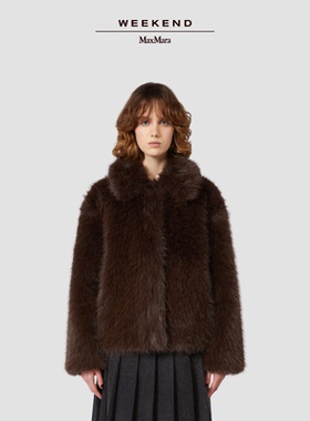 【秋冬奢享】Weekend MaxMara 25女装柔软短款大衣外套5086015306