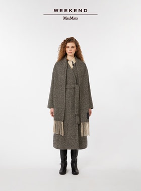 【秋冬奢享】Weekend MaxMara 25女装长款围巾领大衣5016045206