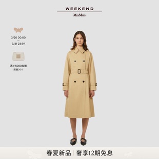 双面穿双排扣长款 Weekend 女装 26新款 风衣5021026106& MaxMara