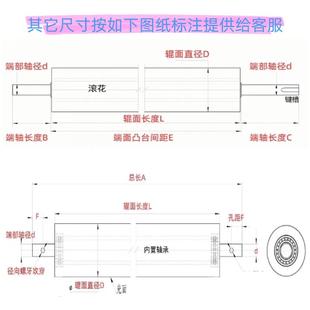 主从动主动输送带首尾辊无轮托辊滚筒辊被动辊动力流水线包胶滚筒