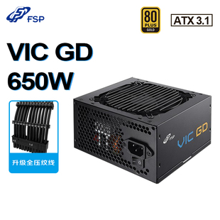 650W 直出静音电源支持5060显卡 FSP全汉金牌电源VIC ATX3.1