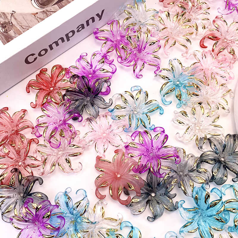 diy手工透色海洋花饰品配件材料