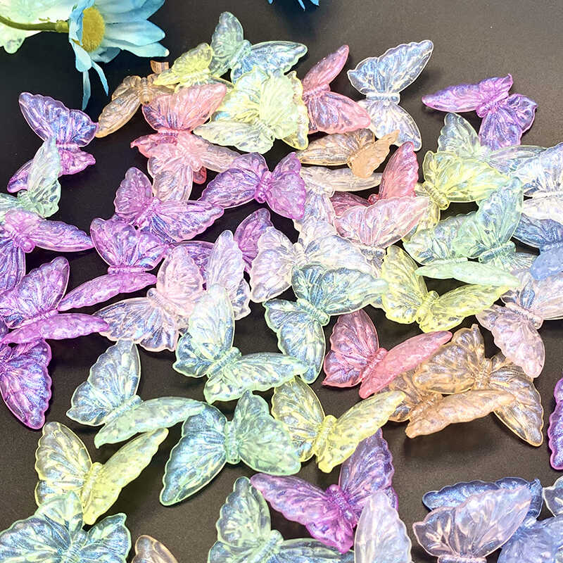 夜光竖孔diy透明饰品配件亚克力