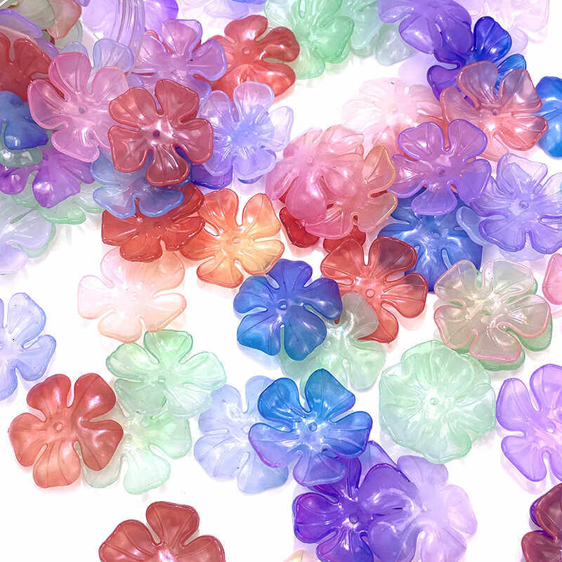 亚克力果冻渐变牡丹花DIY手工发夹发饰材料手捧花新娘头饰品配件